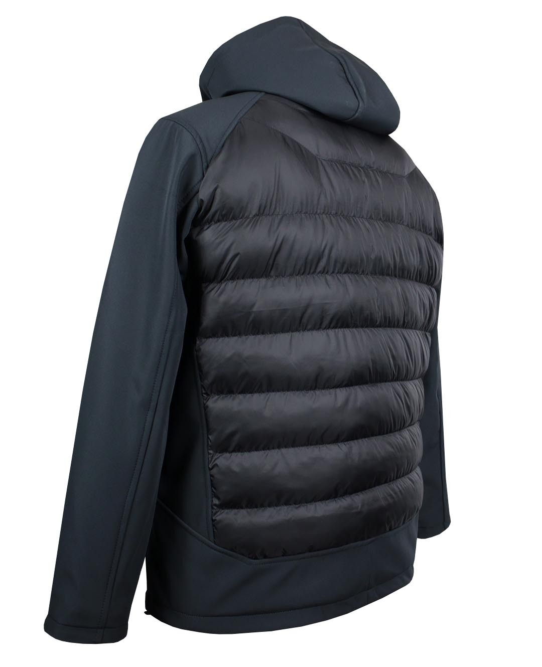 Büyük Beden İnce Dolgulu Softshell Mont Füme