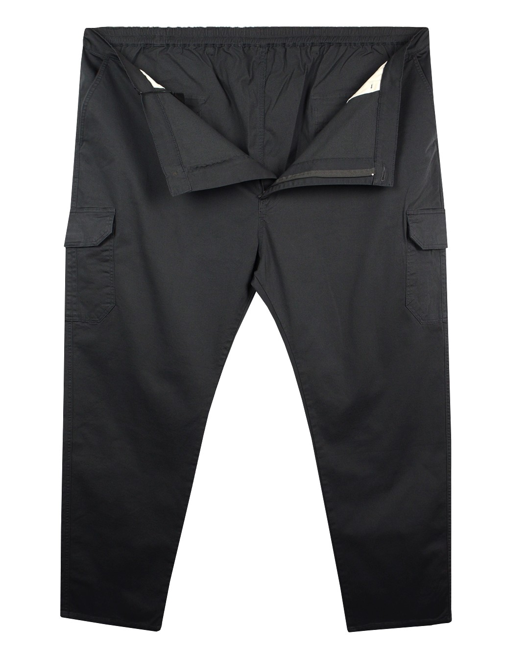 Super Size Cargo Pocket Gabardine Pants Anthracite 76-86