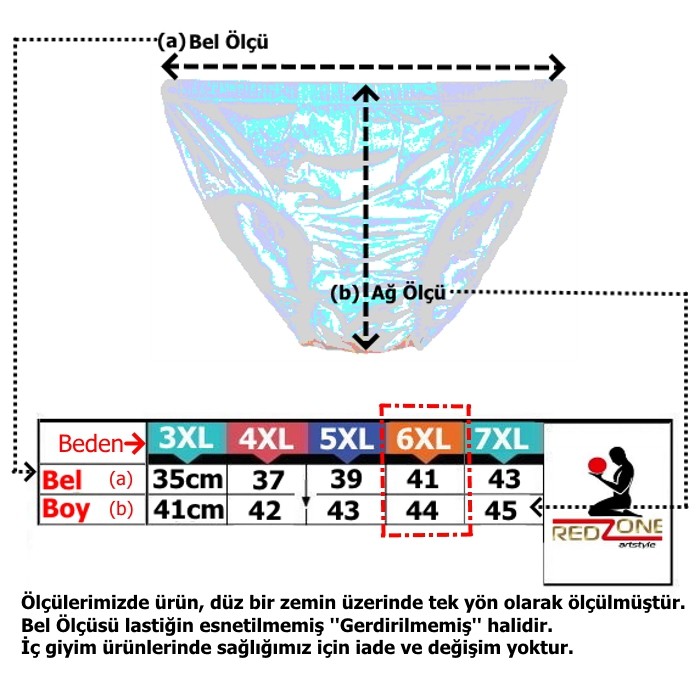 Büyük Beden Erkek Külot (Slip) 3’lü Set - Siyah