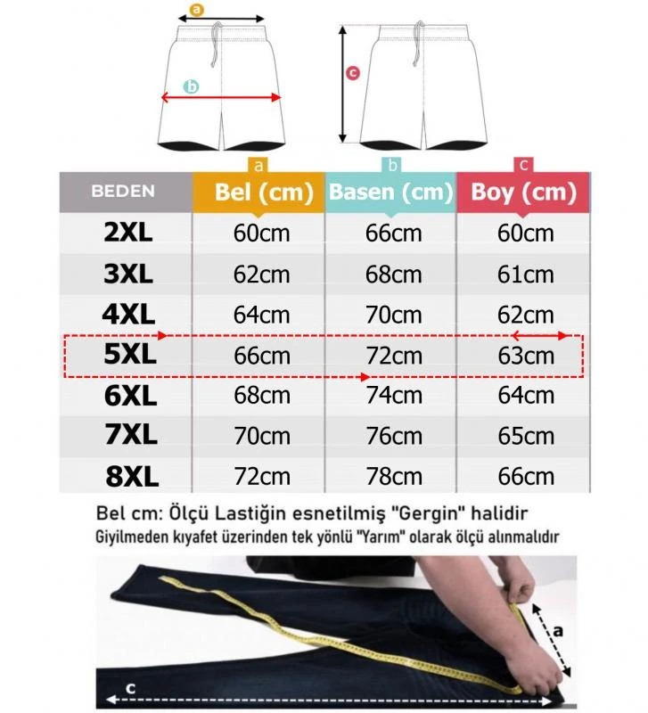 Men's Plus Size Lycra Combed Shorts