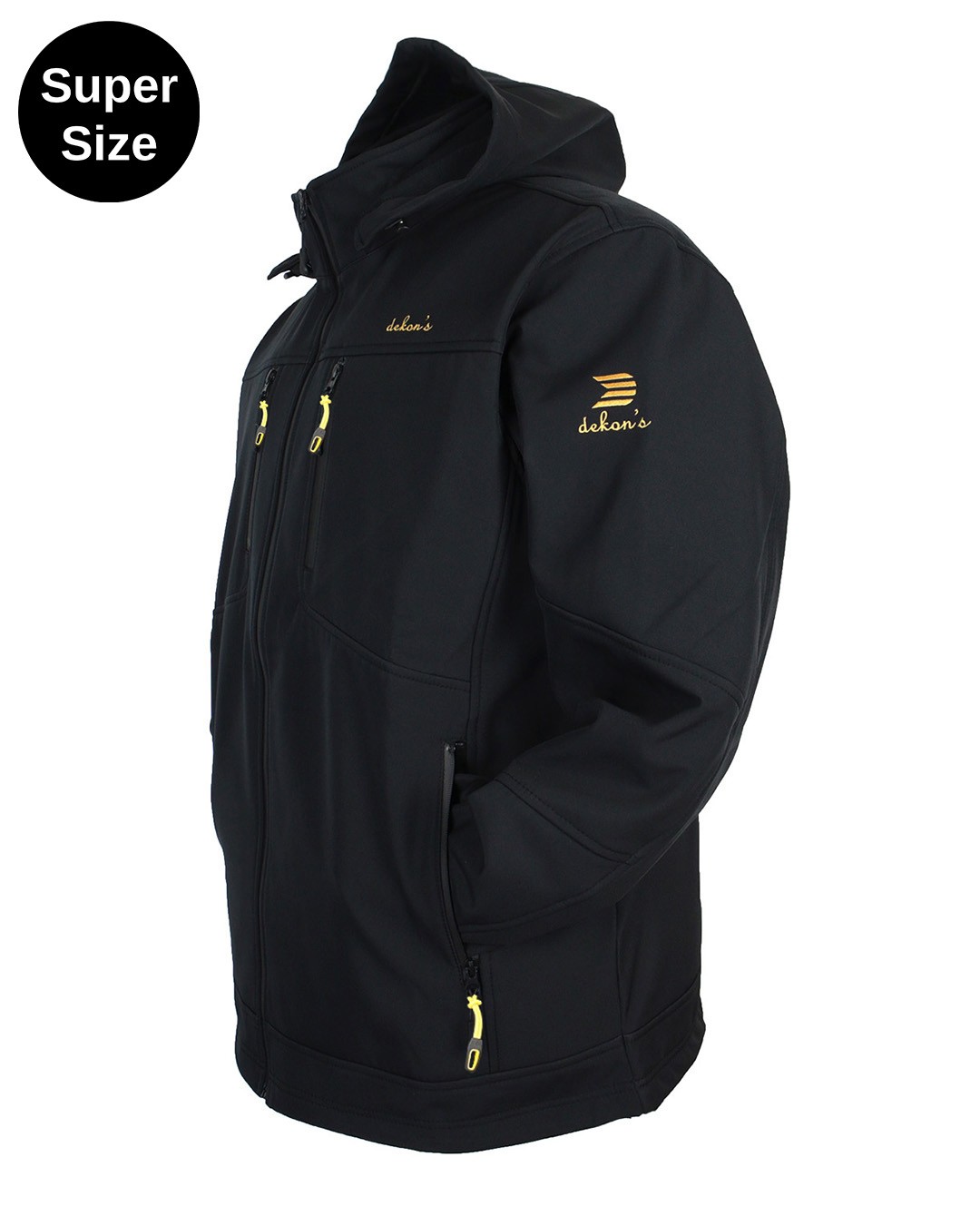 Dekons Super Size Softshell Mont - Siyah