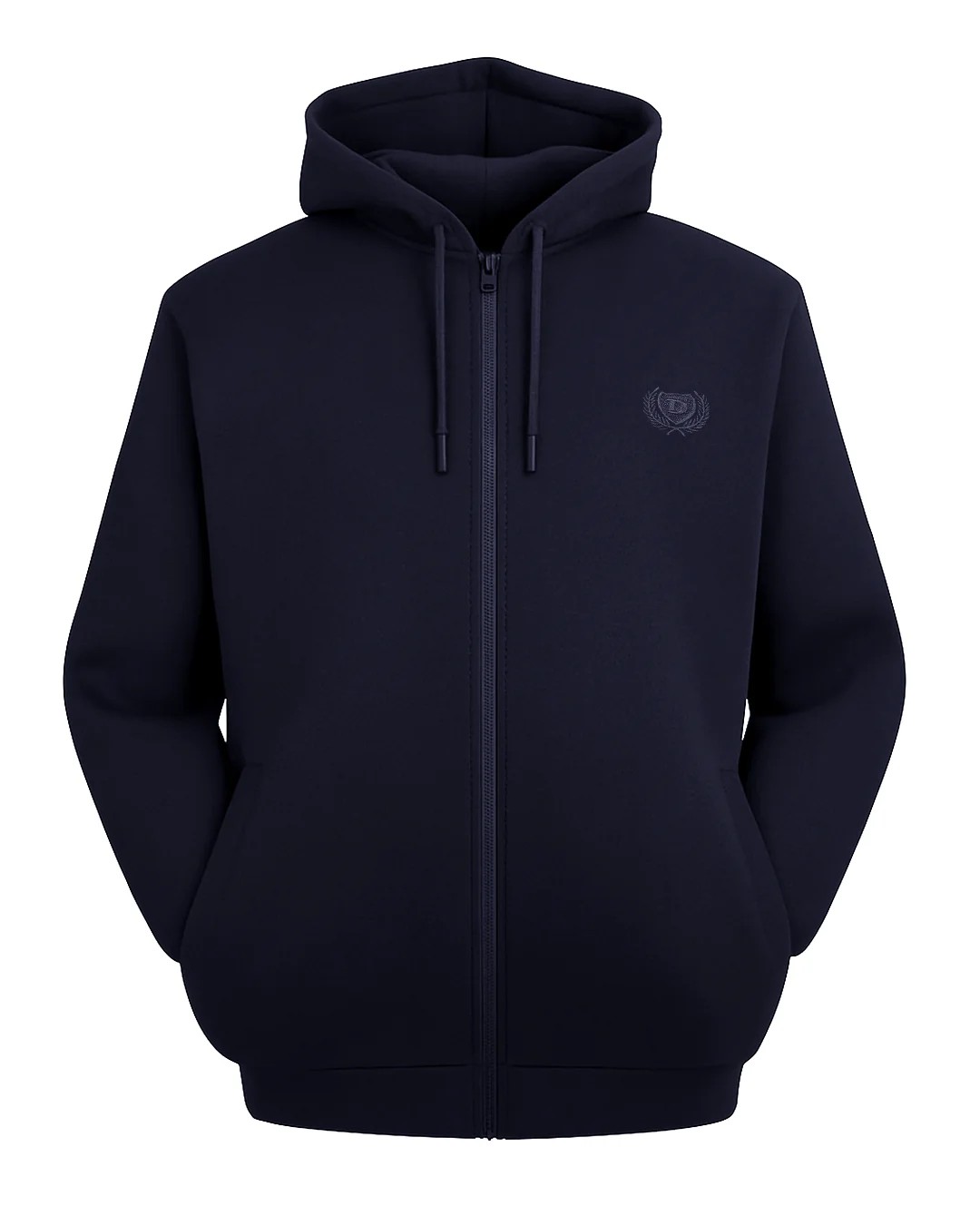 Süper Size Fermuarlı 3 İplik Sweatshirt 11XL-12XL-13XL - Lacivert