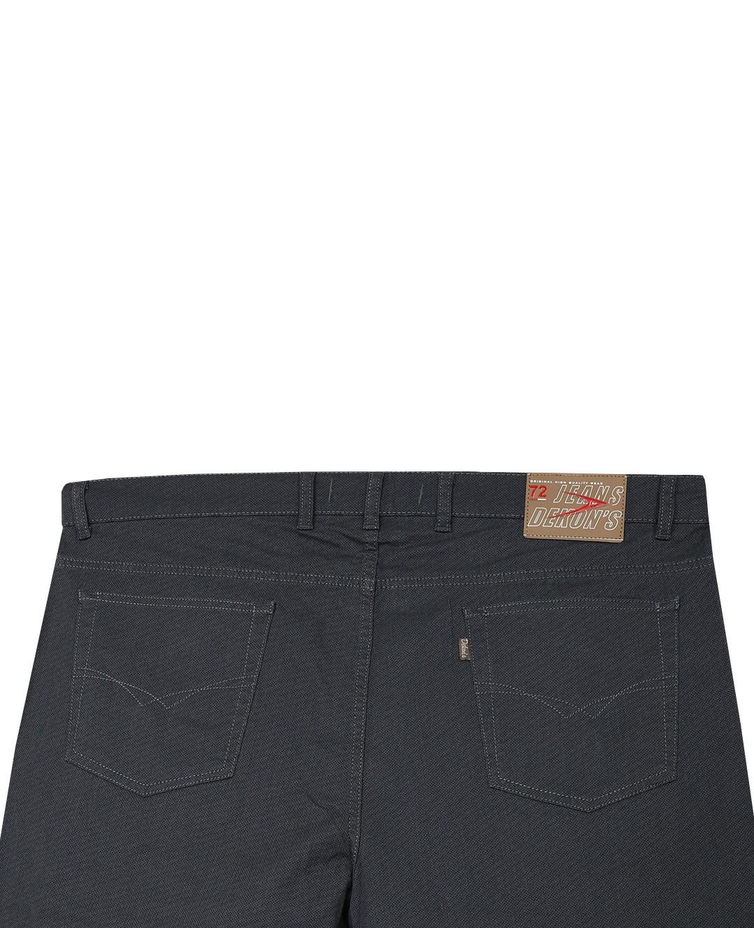 Büyük Beden Gabardin Pantolon Baskılı Düşük Bel - Haki