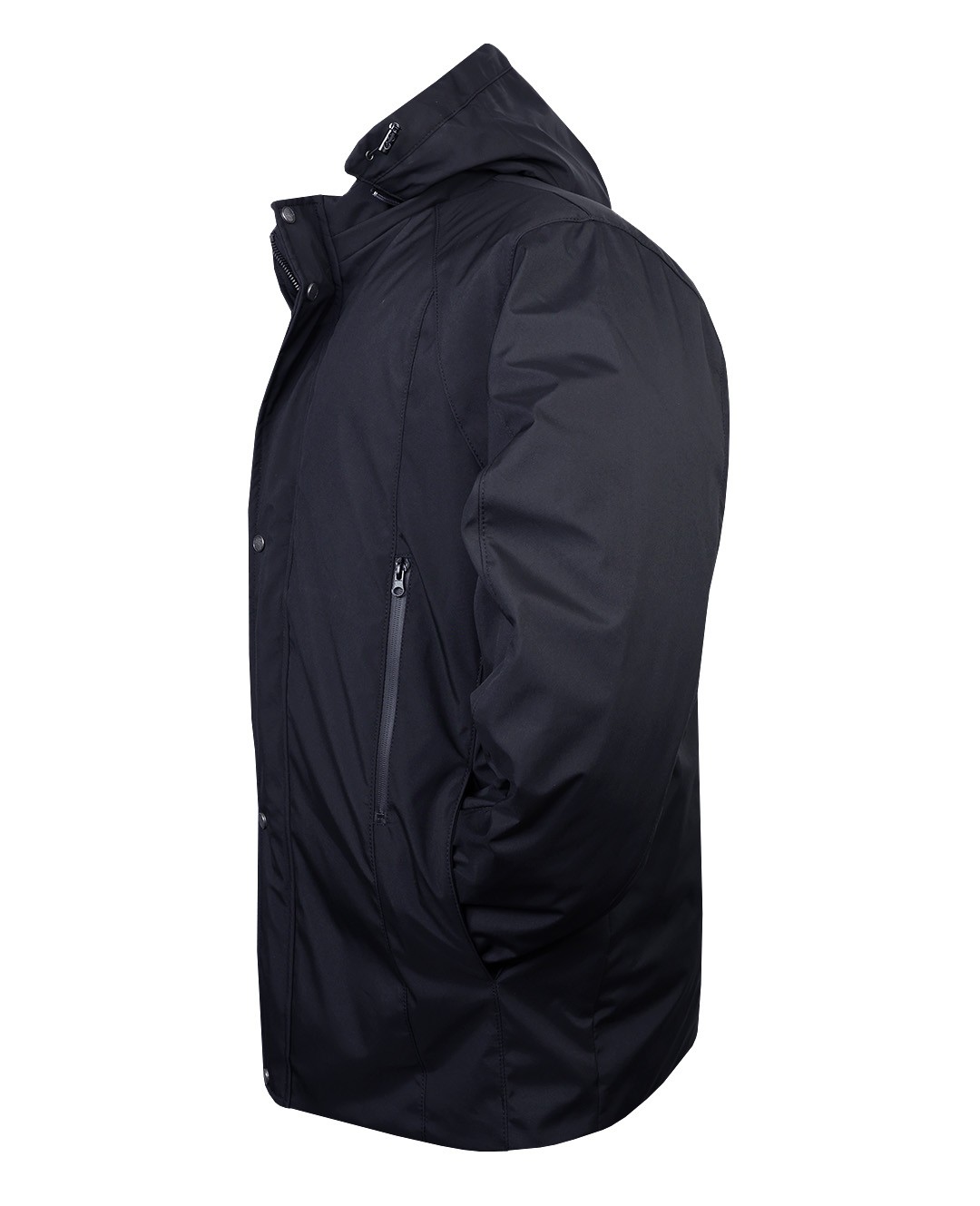 Büyük Beden Astarlı Softshell Mont - Lacivert