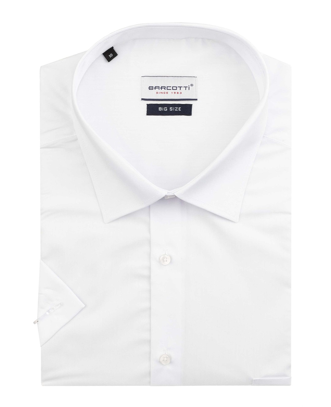 Kısa Kollu Süper Size Klasik Gömlek 10XL-11XL-12XL - Beyaz