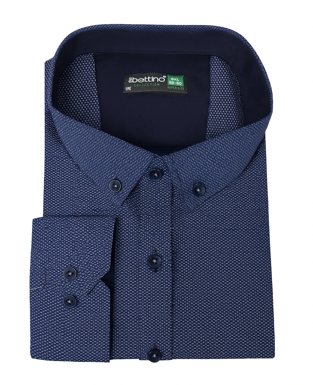 Likralı Süper Size Gömlek Düğme Yaka Uzun Kol