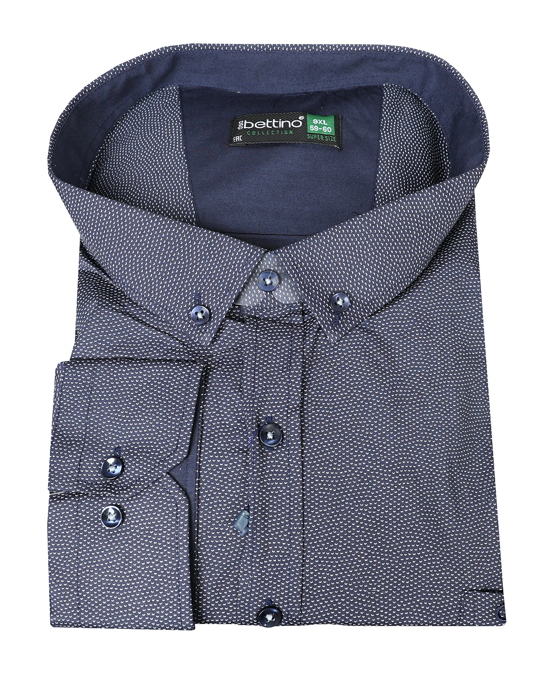 Likralı Süper Size Gömlek Düğme Yaka Uzun Kol