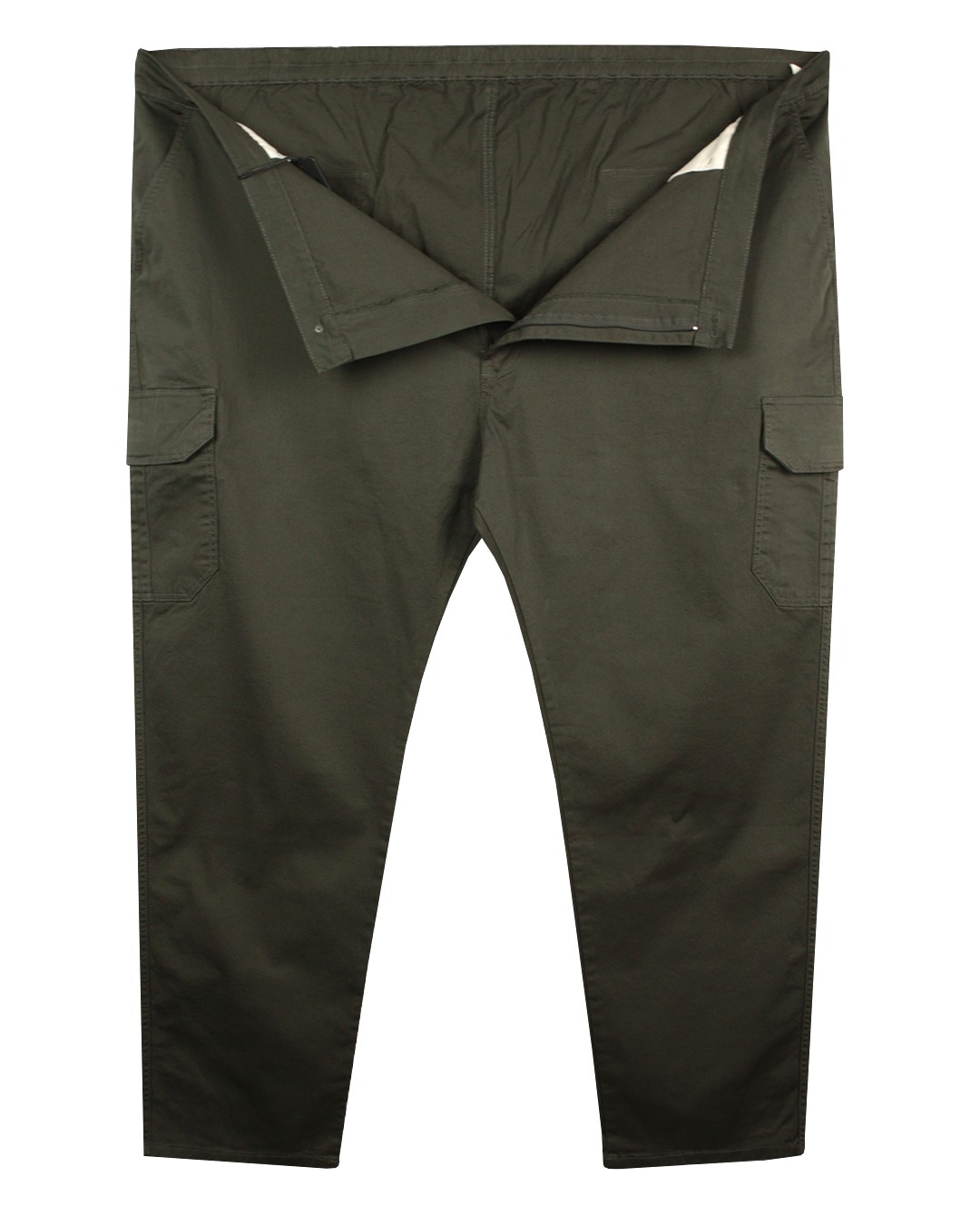 Super Size Cargo Pocket Gabardine Pants Khaki 76-86