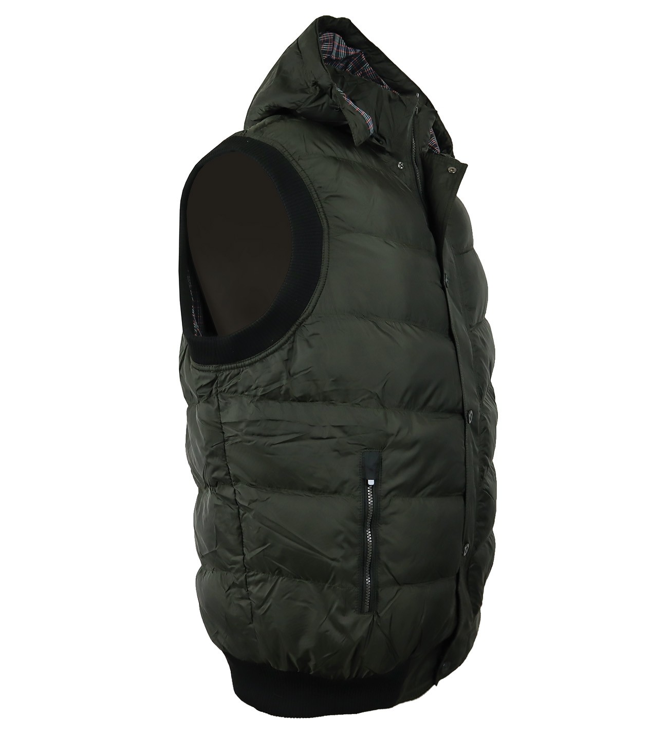 Men's Plus Size Hooded Winter Vest