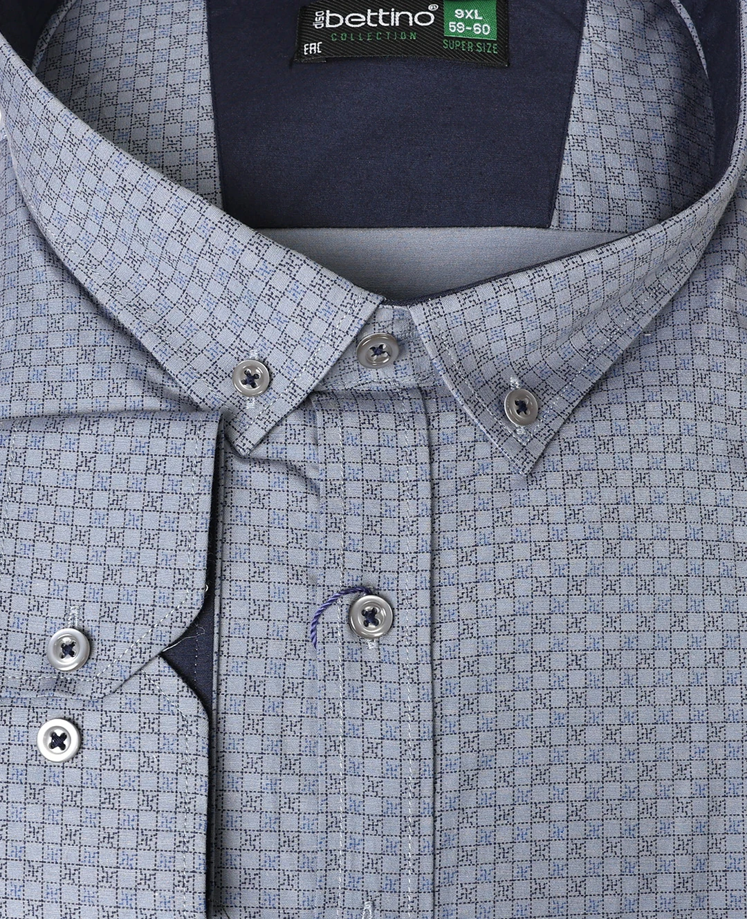 Likralı Süper Size Gömlek Düğme Yaka Uzun Kol