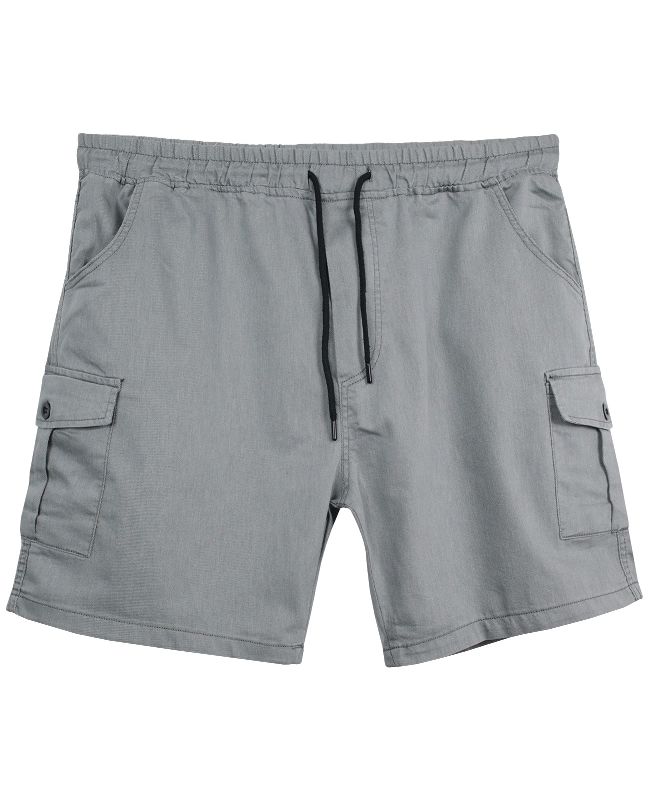 Plus Size Denim Shorts with Cargo Pockets