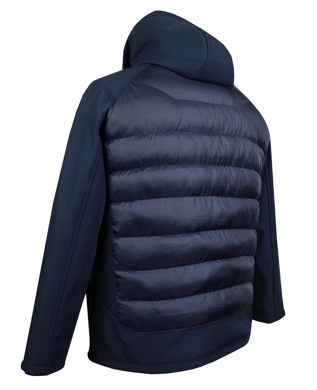 Büyük Beden İnce Dolgulu Softshell Mont Lacivert