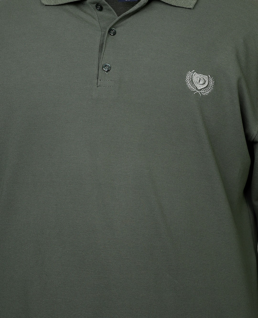 Süper Size Lacos Pike Polo Yaka Sweat 11XL-12XL-13XL - Haki