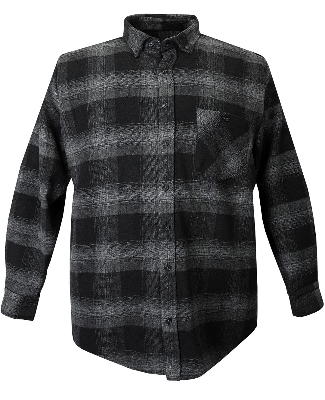 Plus Size Winter Lumberjack Plaid Shirt Smoked