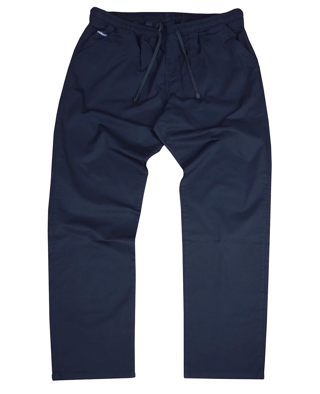 Winter Oversized Lace-up Gabardine Pants Navy Blue