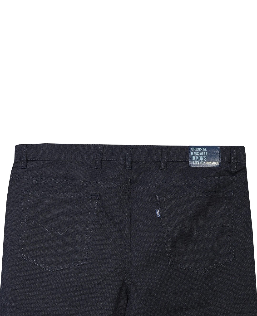 Büyük Beden Gabardin Pantolon 507 Baskılı Lacivert