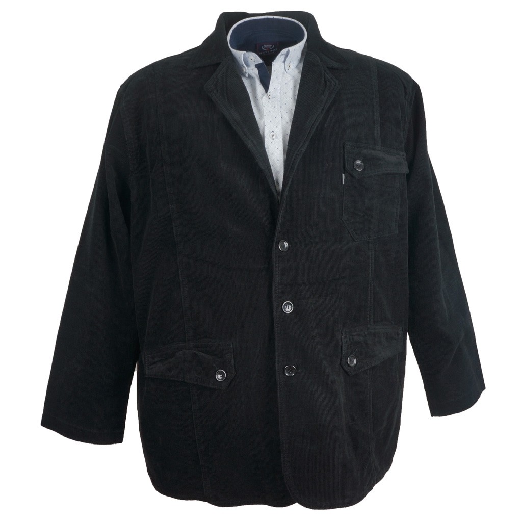 Plus Size Men's Dekons Velvet Jacket