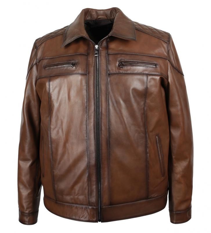 Men's Plus Size Leather Coat