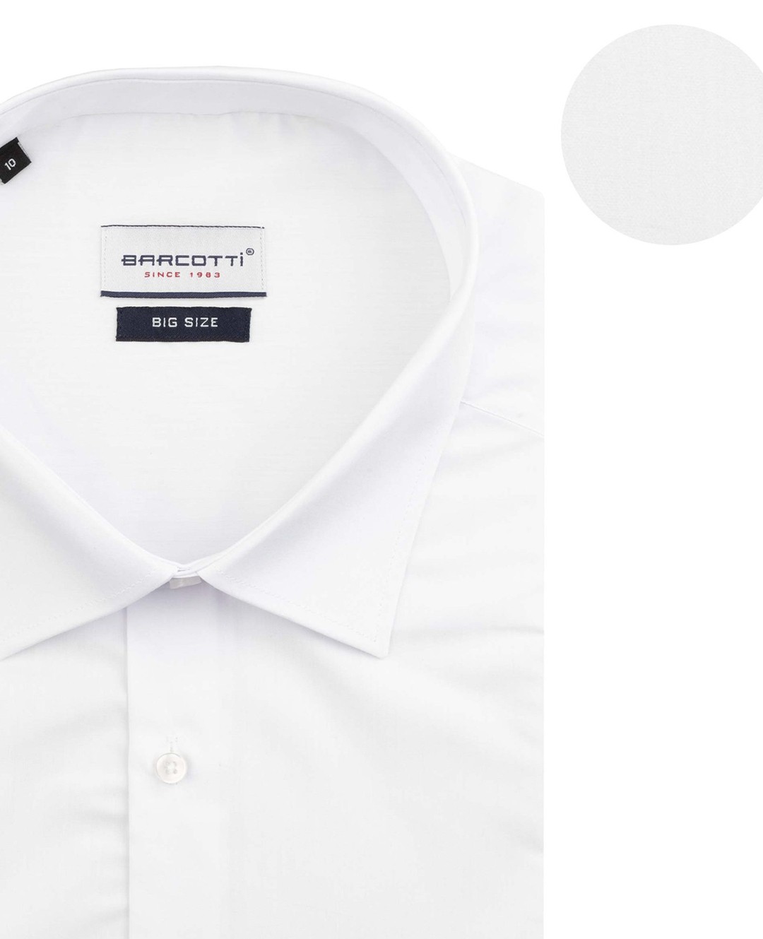 Kısa Kollu Süper Size Klasik Gömlek 10XL-11XL-12XL - Beyaz