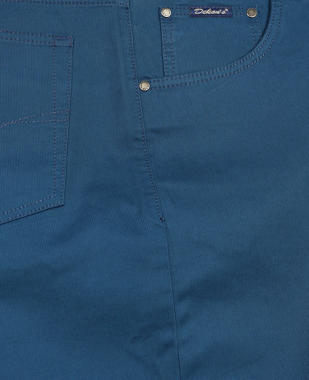 Büyük Beden Gabardin Pantolon 506 Cord - Saks Mavi