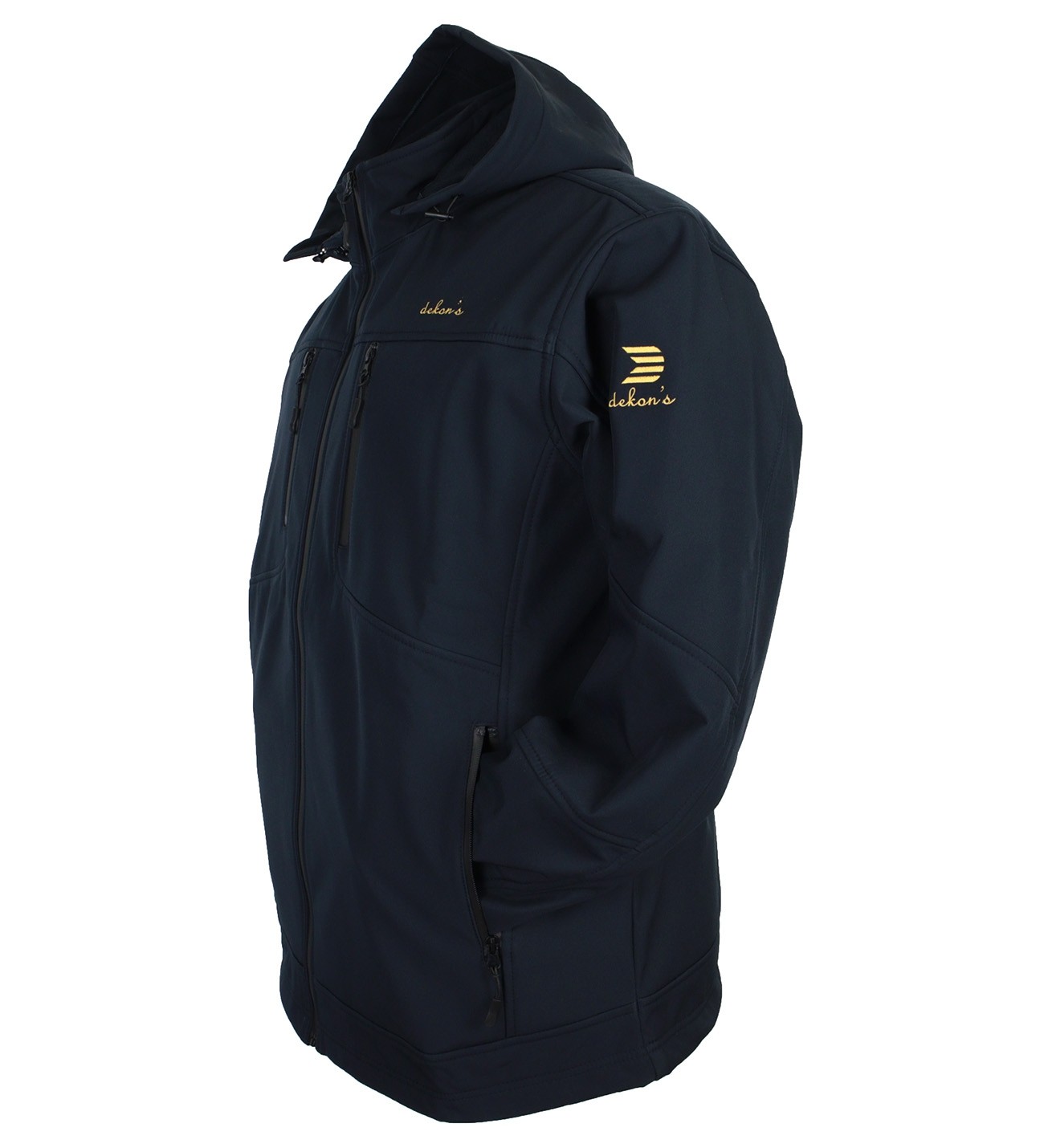Büyük Beden Erkek Dekons Softshell Mont Lacivert 1487
