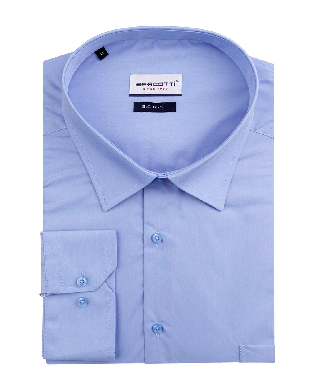 Süper Size  Klasik Gömlek Uzun Kol 10XL-11XL-12XL - Aqua Mavi