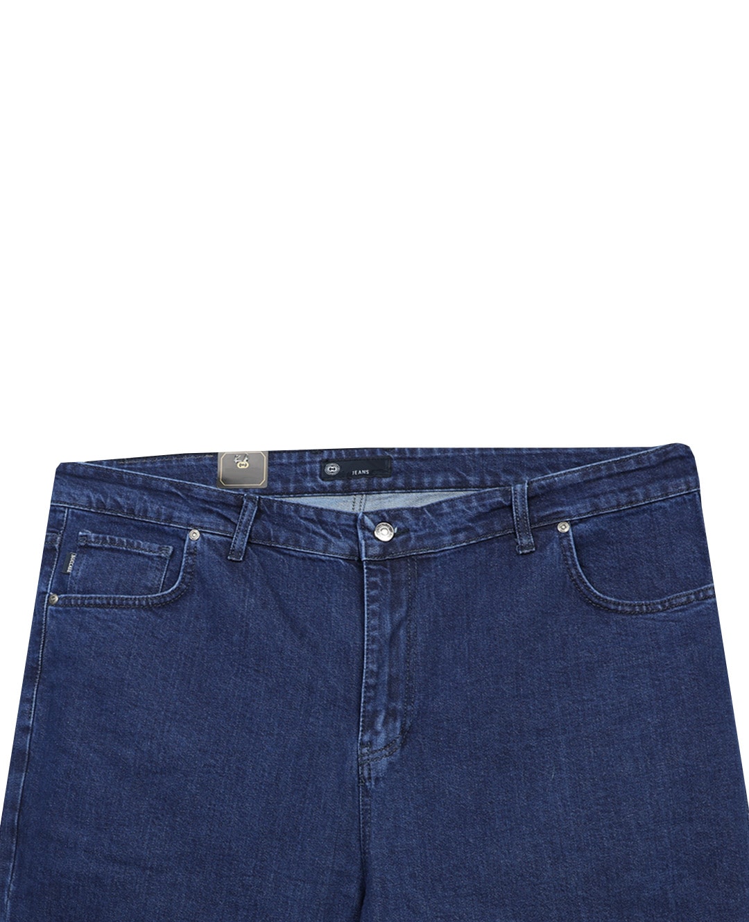 Büyük Beden Likralı Kot Pantolon - Koyu Mavi