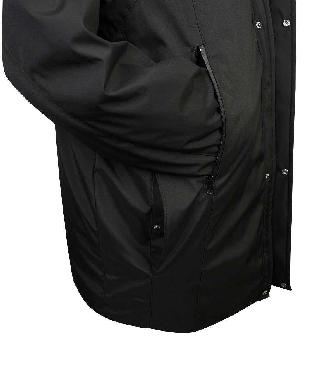 Plus Size Lined Softshell Coat Smoked