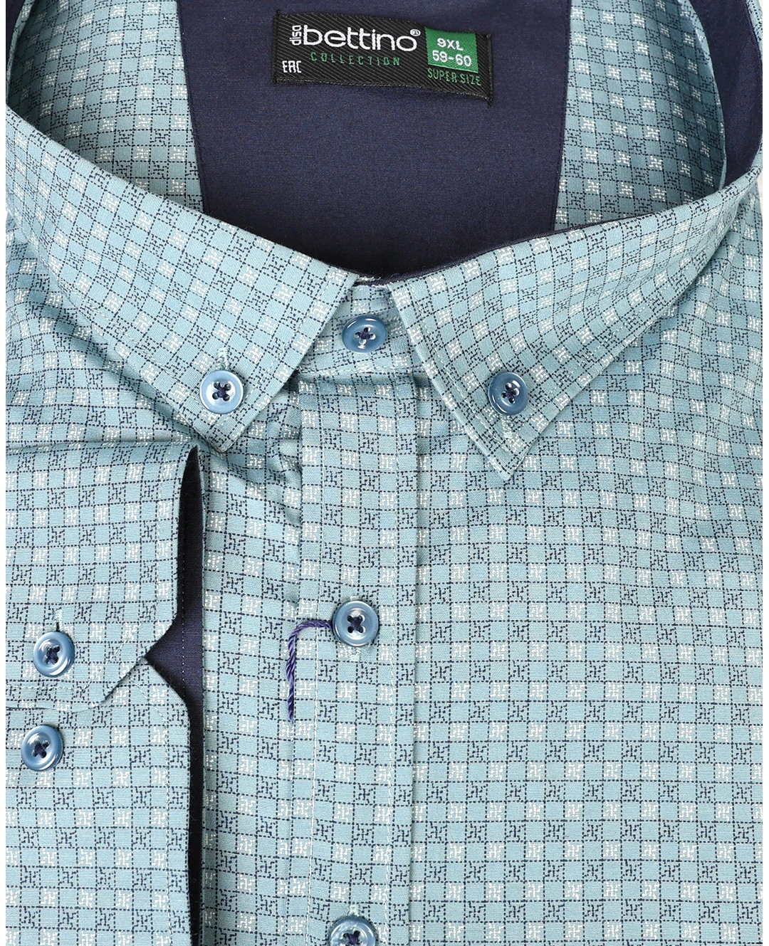 Likralı Süper Size Gömlek Düğme Yaka Uzun Kollu