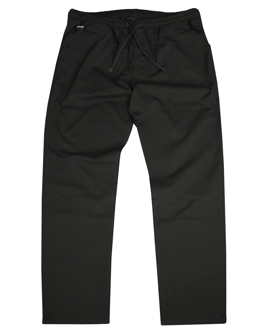 Winter Oversized Lace-up Gabardine Pants Black