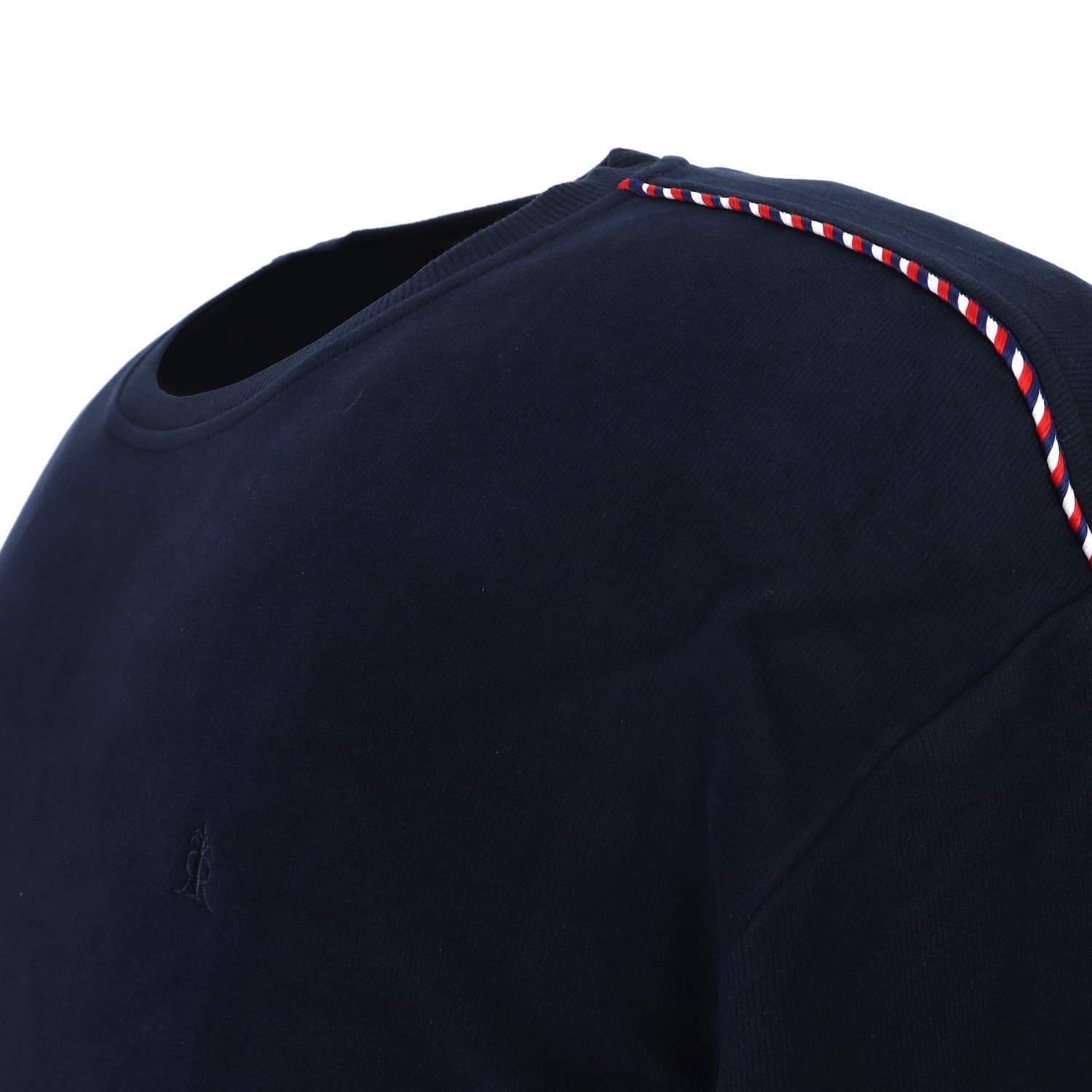 Büyük Beden Bisiklet Yaka Selanik Kazak - Lacivert