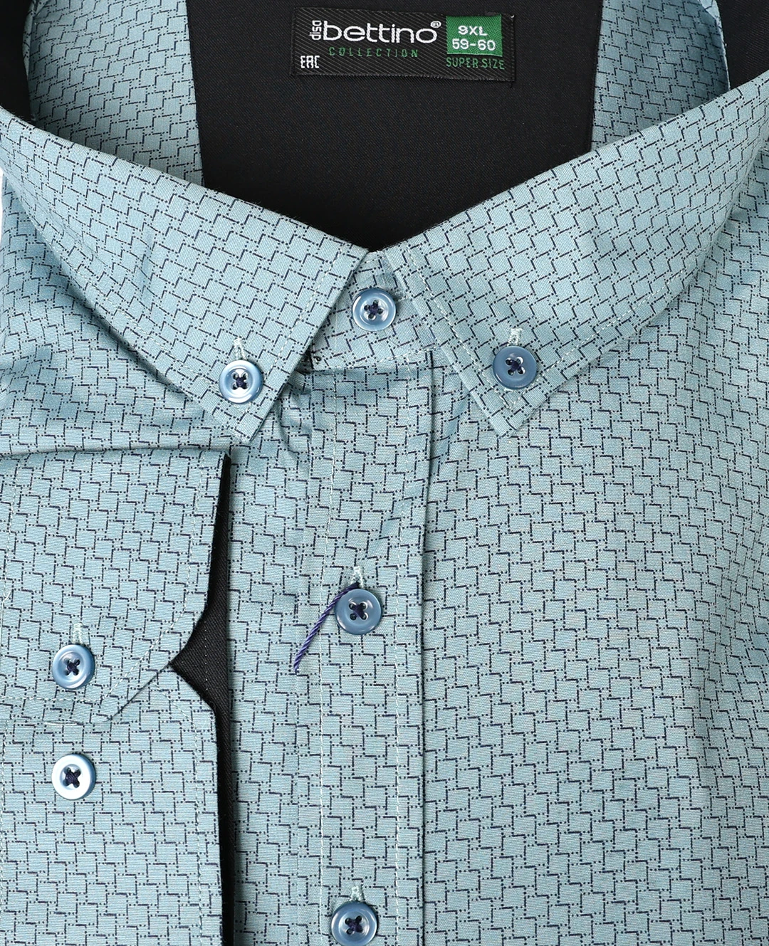 Likralı Süper Size Gömlek Düğme Yaka Uzun Kol