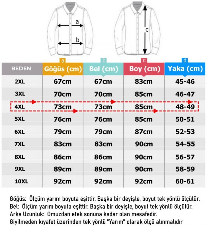 Büyük Beden Erkek Gömlek Mevsimlik