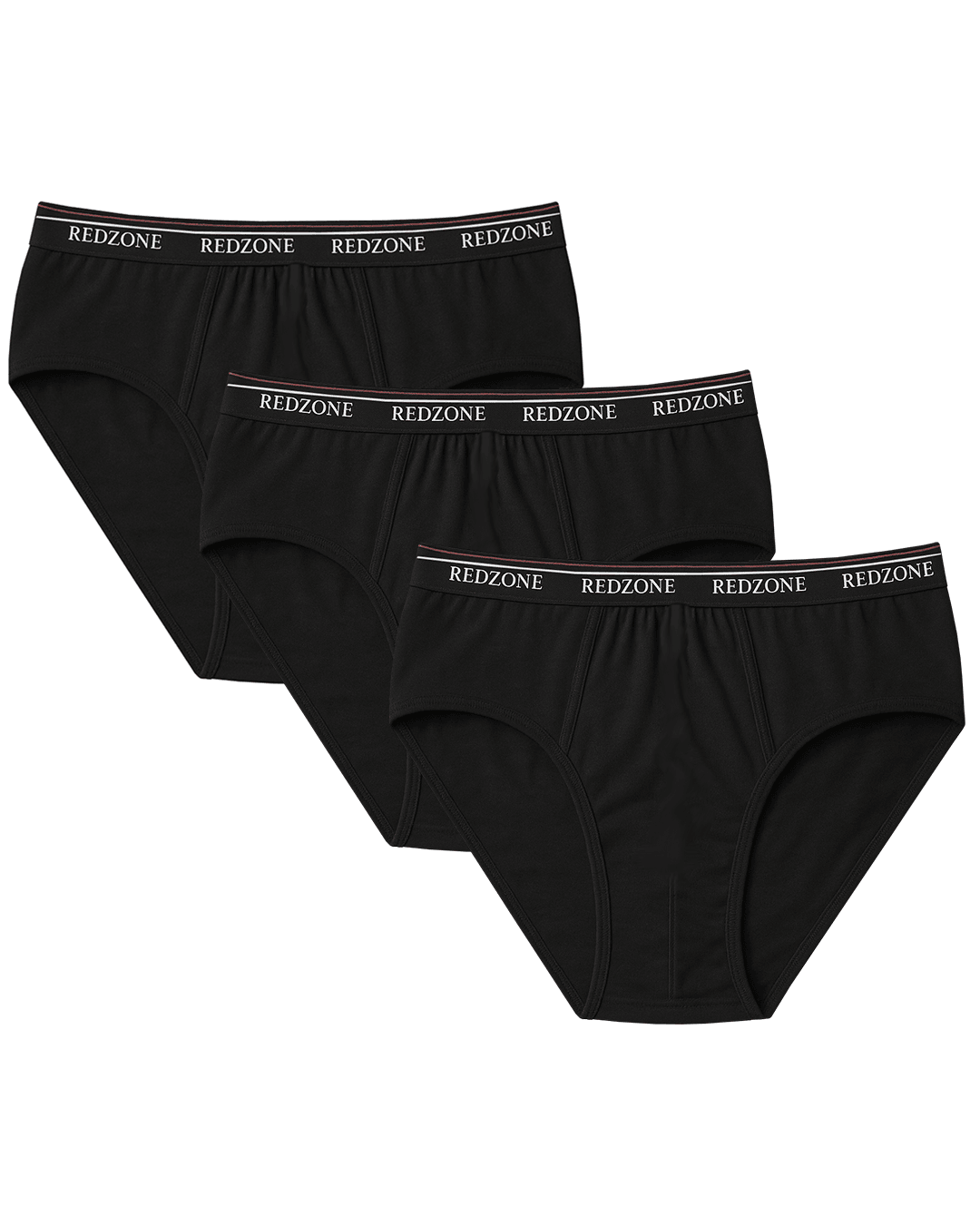 Plus Size Men's Briefs (Slip) Set of 3 - Black
