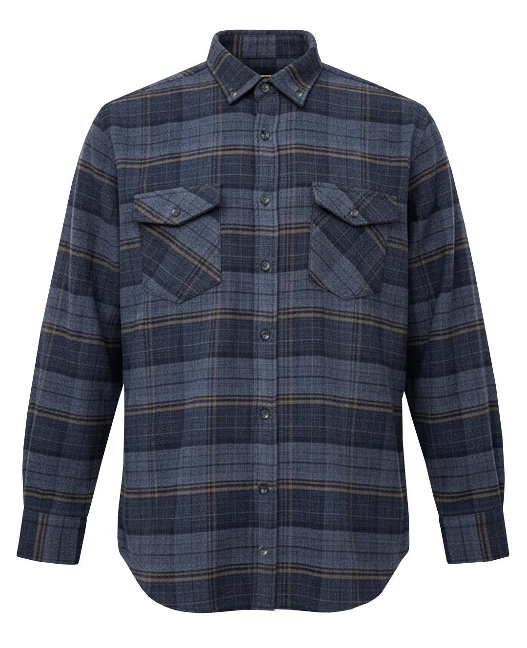 Büyük Beden Kışlık Oduncu Gömlek Çift Cepli Ekose