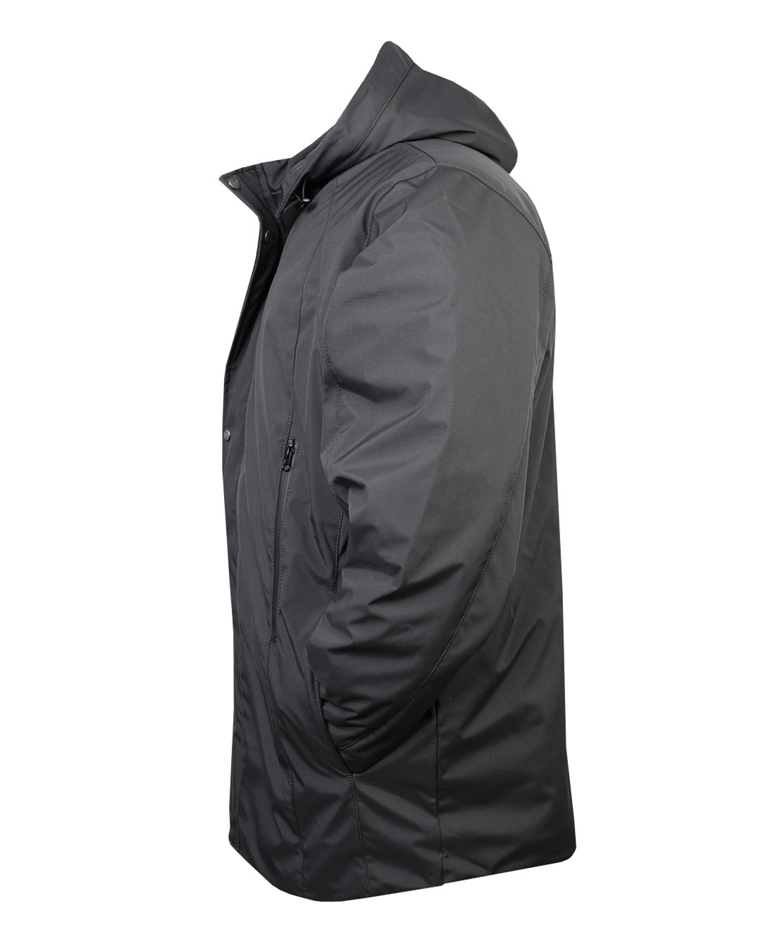 Büyük Beden Astarlı Softshell Mont - Antrasit