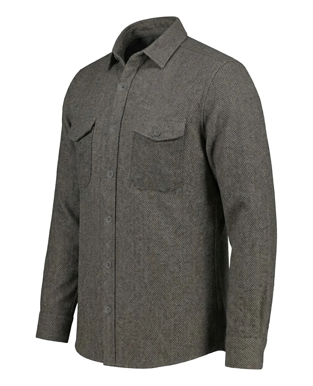 Büyük Beden Çift Cepli Pamuklu Örme Gömlek - Bej