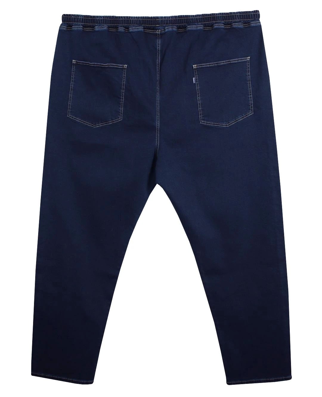 Super Size Lace-up Winter Jeans Pants Black-Black 76-86
