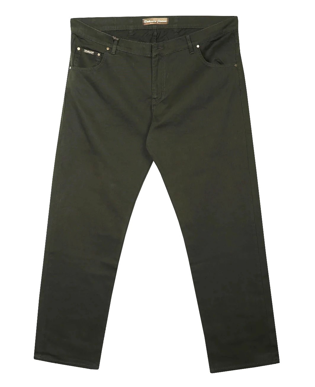 Büyük Beden Gabardin Pantolon 507 Cord Oliv