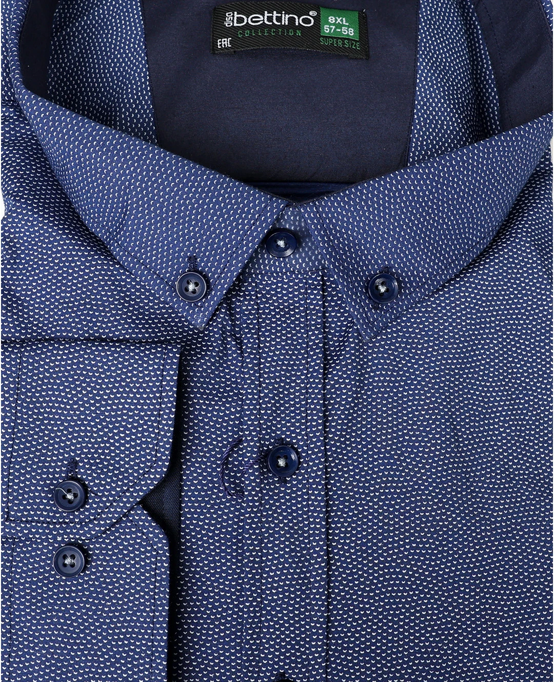 Likralı Süper Size Gömlek Düğme Yaka Uzun Kol