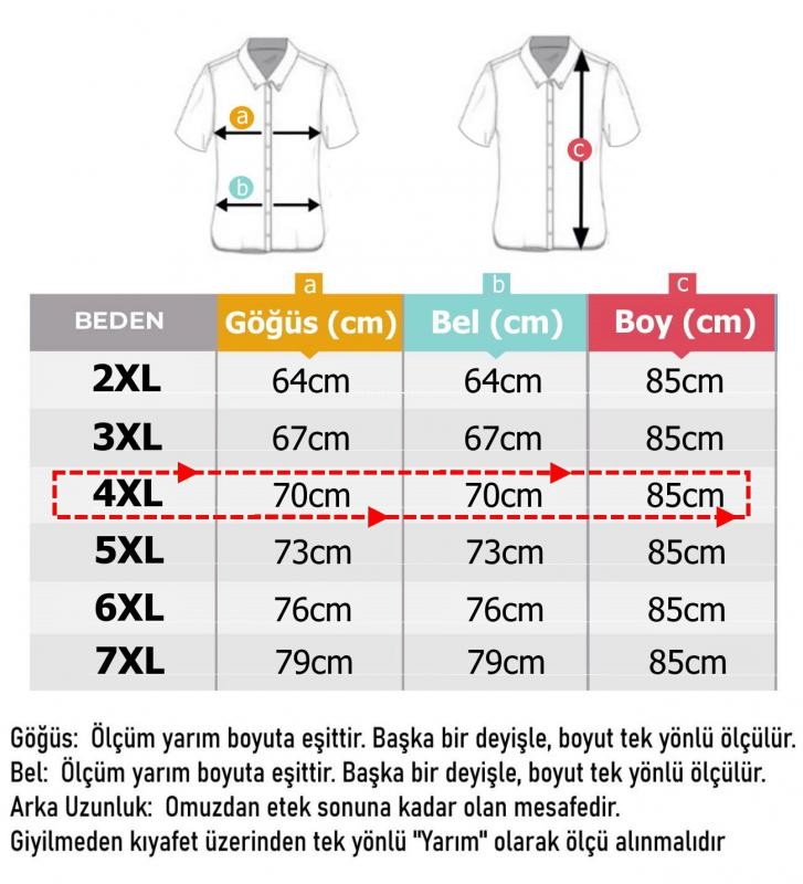 Büyük Beden Erkek Gömlek Keten Kısa Kol Ekose