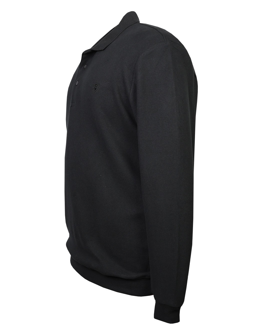 Büyük Beden Polo Yaka Selanik Sweatshirt