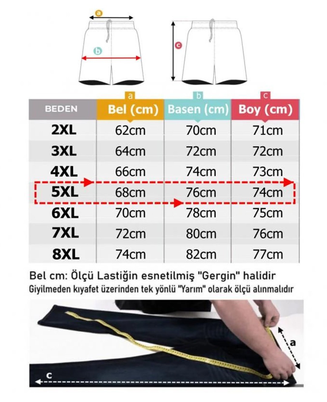 Erkek Büyük Beden Penye Kapri PİNE1 - Haki Yeşil