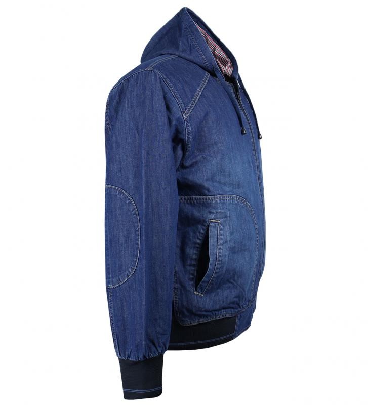 Men's Plus Size Hooded Denim Jacket Astra