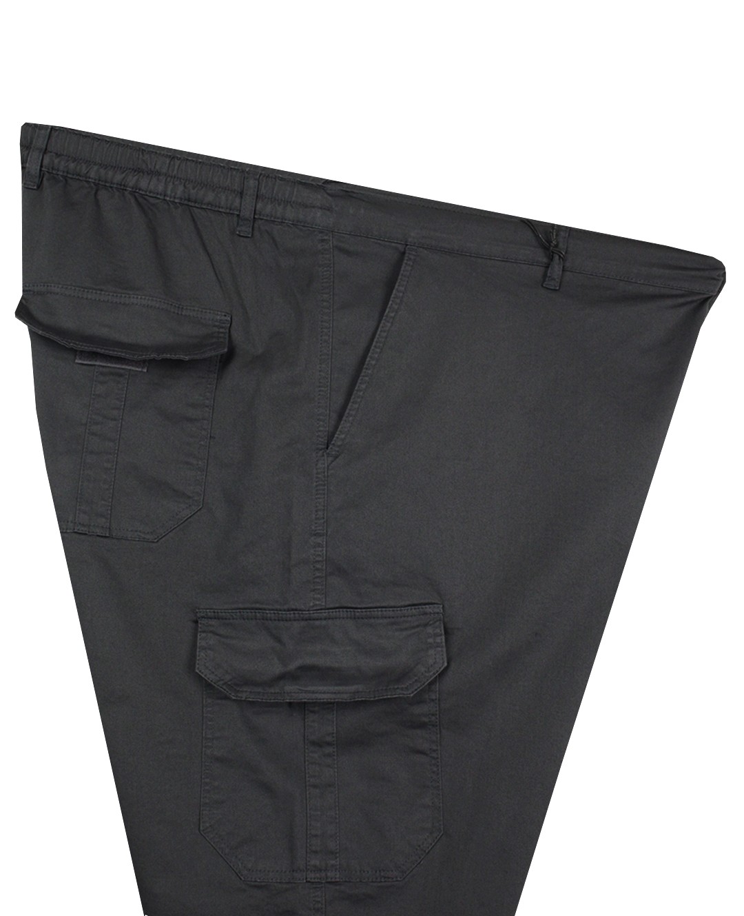 Super Size Kargo Cepli Gabardin Pantolon Antrasit 76-86