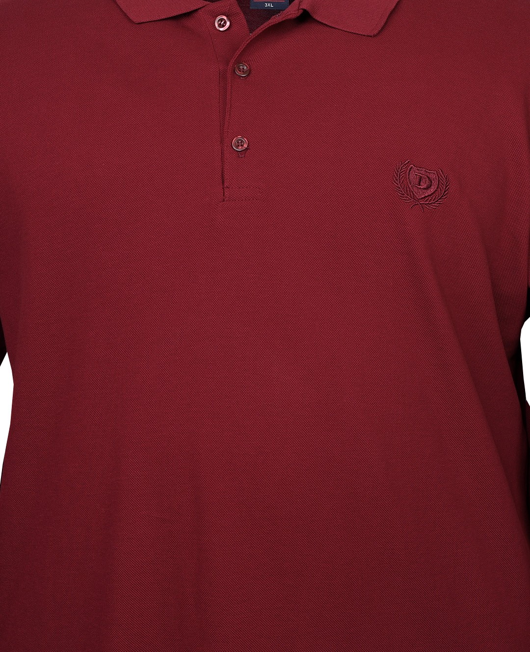 Süper Size Lacos Pike Polo Yaka Sweat 11XL-12XL-13XL - Bordo