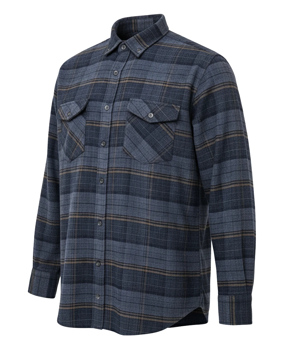 Büyük Beden Kışlık Oduncu Gömlek Çift Cepli Ekose