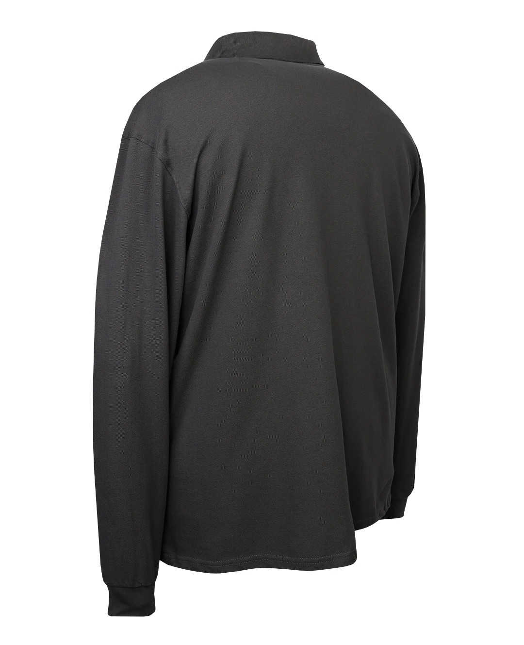 Büyük Beden Lacos Pike Polo Yaka Sweatshirt - Antrasit