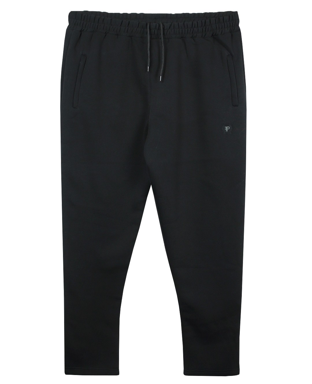 Winter Plus Size Tracksuit Bottom 3 thread Black