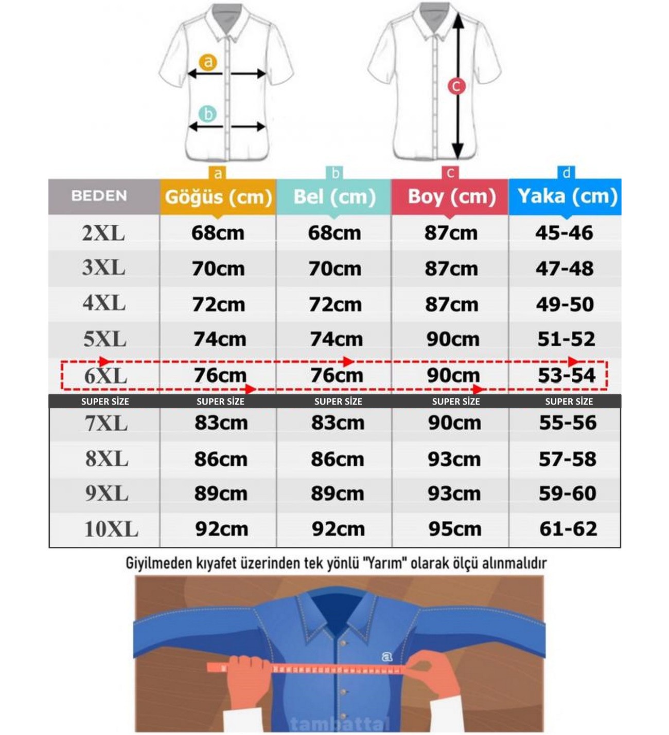 Büyük Beden Erkek Gömlek Likralı Uzun Kol 7XL-10XL